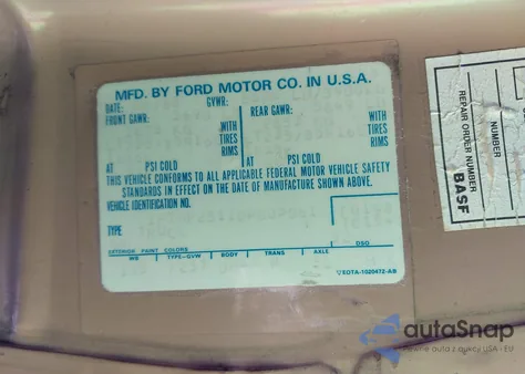 1983 Ford F250 из США, поврежденный, VIN 1FTHF2511DPB05061